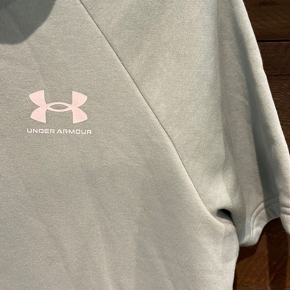 NWOT - Men's UA Short Sleeve Fleece Hoodie with Pocket - Picture 4 of 6